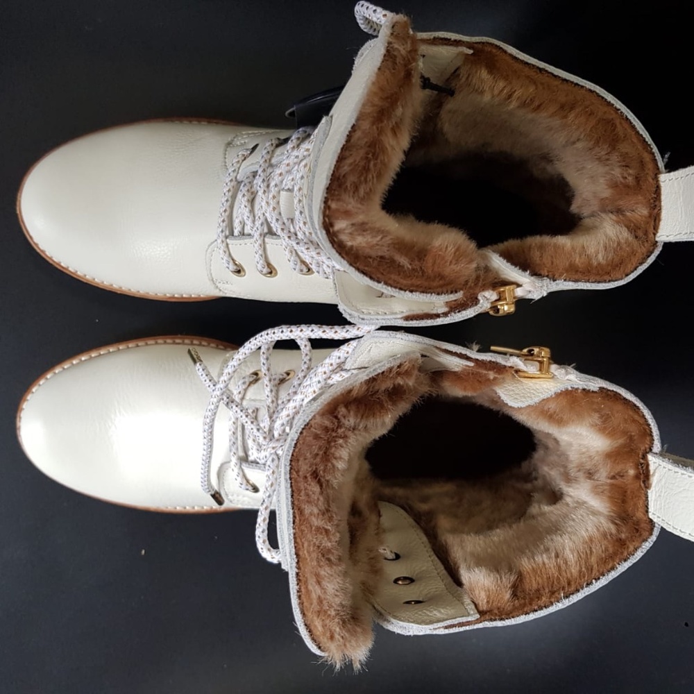 Waterproof Fur lined leather combat boots NEW - Picture 8 of 15